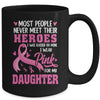 Breast Cancer Awareness Wear Pink For My Daughter Support Mug | siriusteestore