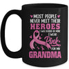 Breast Cancer Awareness Wear Pink For My Grandma Support Kids Mug | siriusteestore