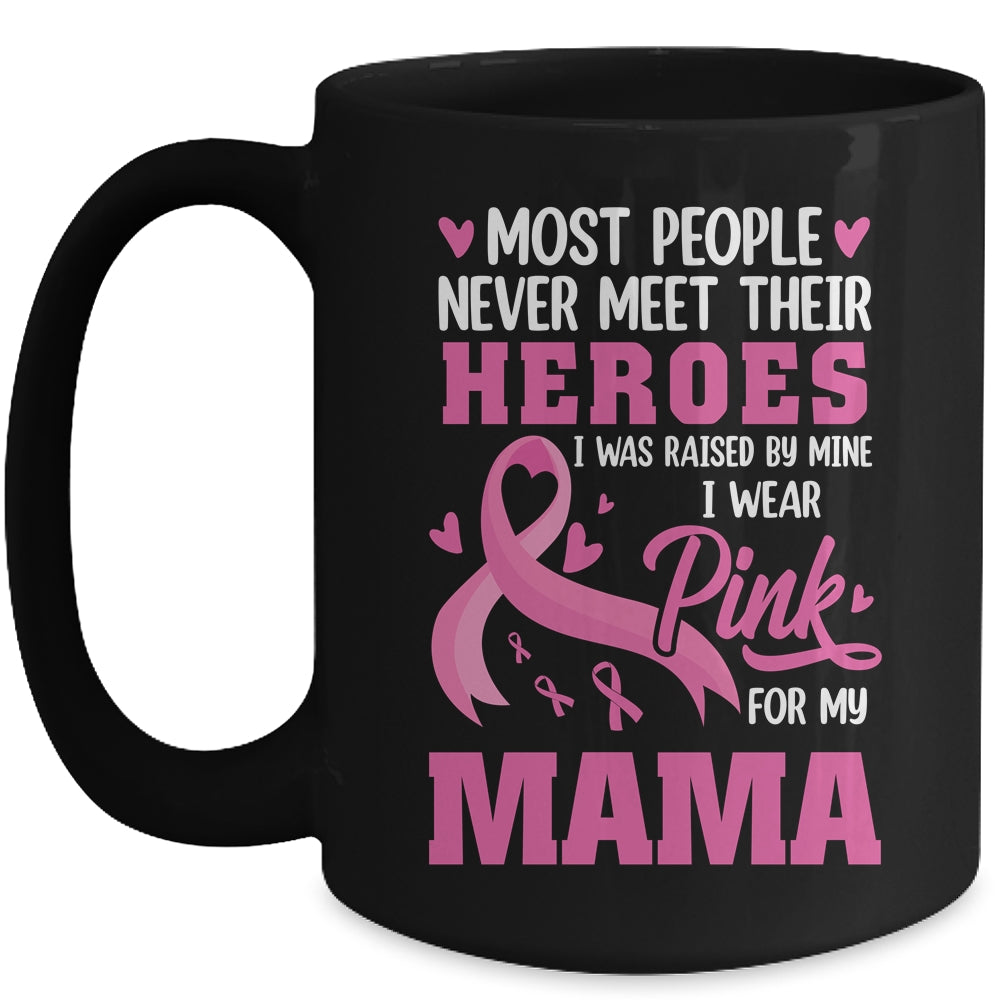 Breast Cancer Awareness Wear Pink For My Mama Support Kids Mug | siriusteestore