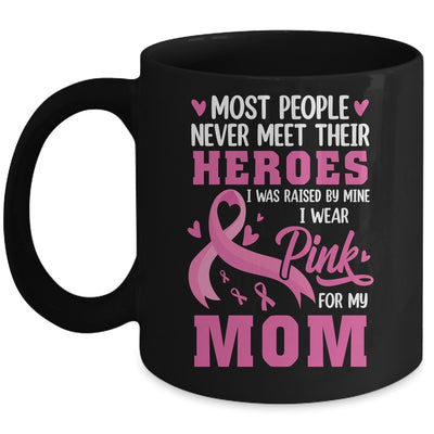 Breast Cancer Awareness Wear Pink For My Mom Support Kids Mug | siriusteestore
