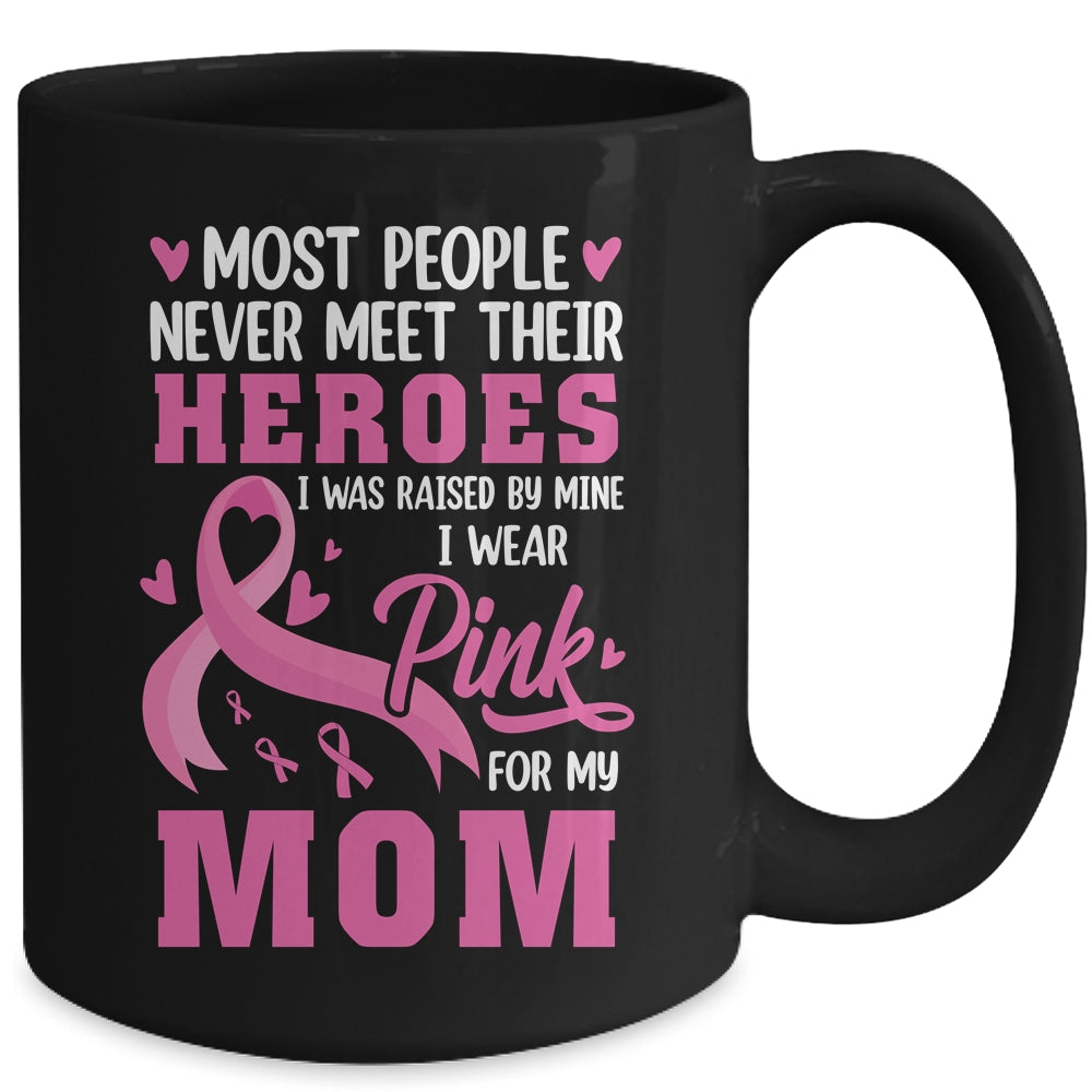 Breast Cancer Awareness Wear Pink For My Mom Support Kids Mug | siriusteestore