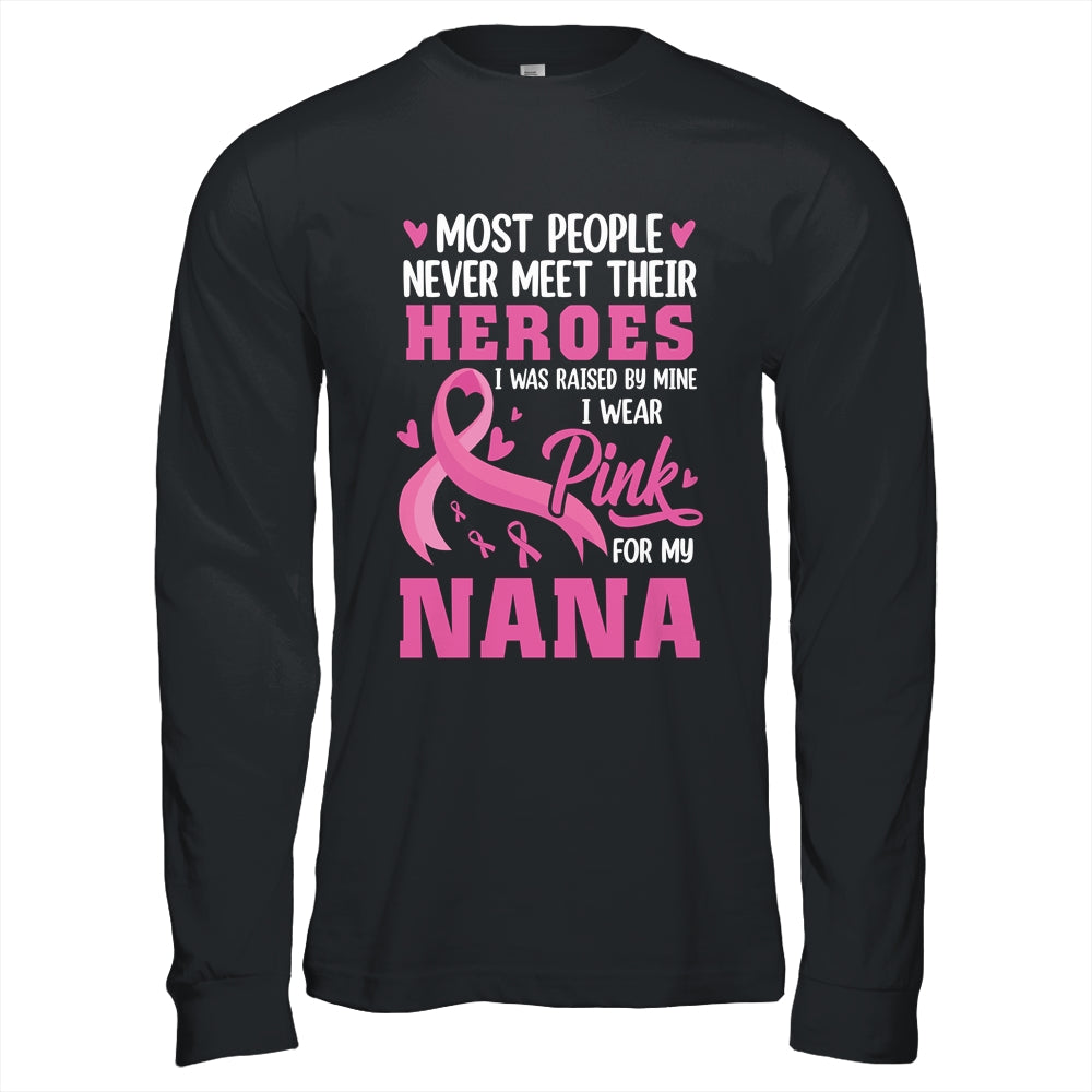Breast Cancer Awareness Wear Pink For My Nana Support Kids Shirt & Hoodie | siriusteestore