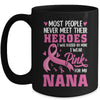 Breast Cancer Awareness Wear Pink For My Nana Support Kids Mug | siriusteestore