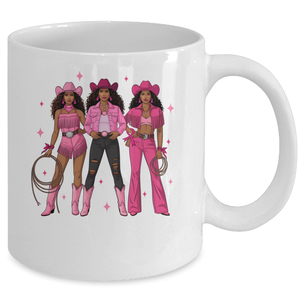 Breast Cancer Country Western Cowgirl In Pink Warrior Women Mug | siriusteestore