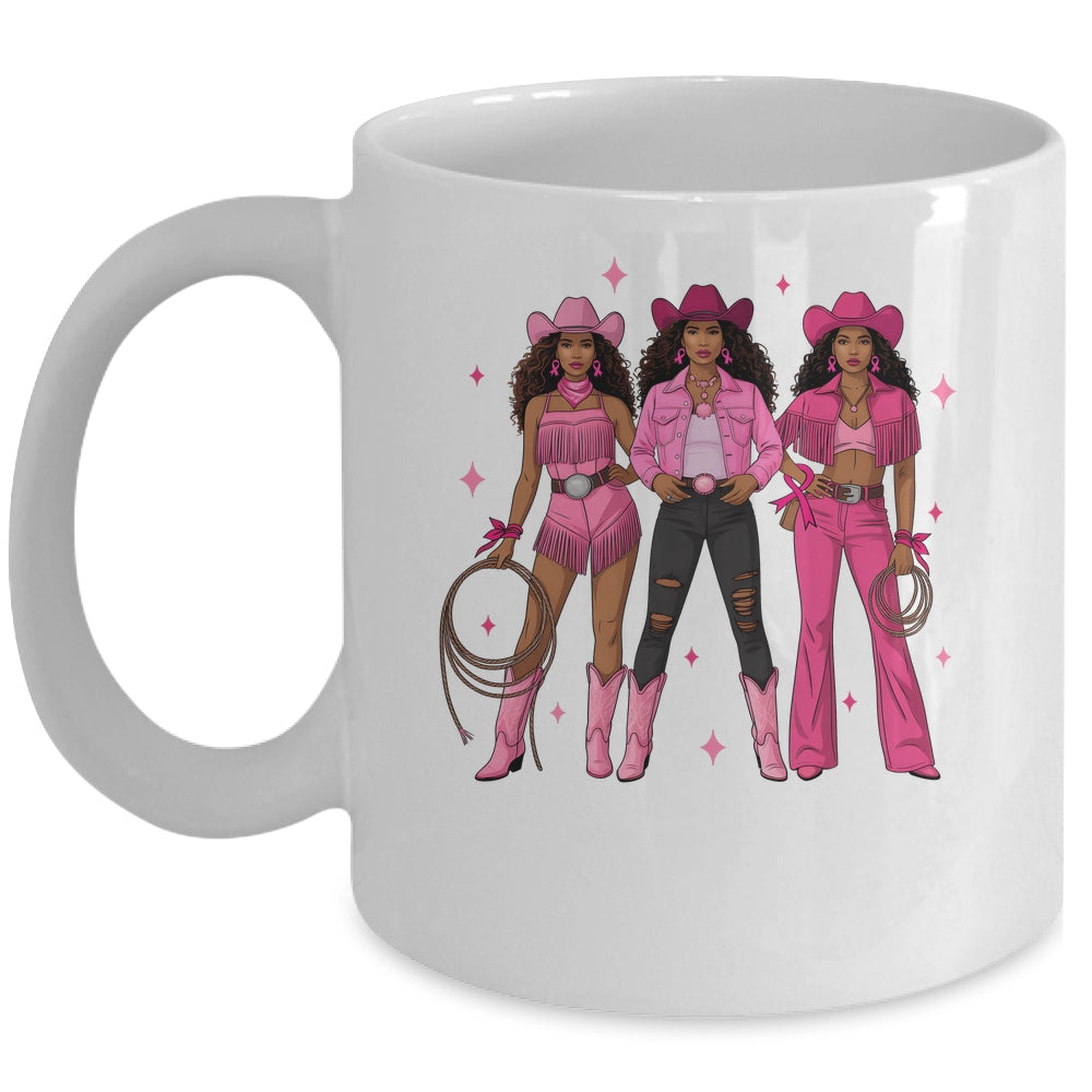 Breast Cancer Country Western Cowgirl In Pink Warrior Women Mug | siriusteestore
