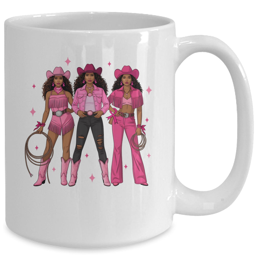 Breast Cancer Country Western Cowgirl In Pink Warrior Women Mug | siriusteestore