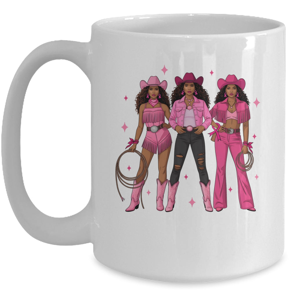 Breast Cancer Country Western Cowgirl In Pink Warrior Women Mug | siriusteestore