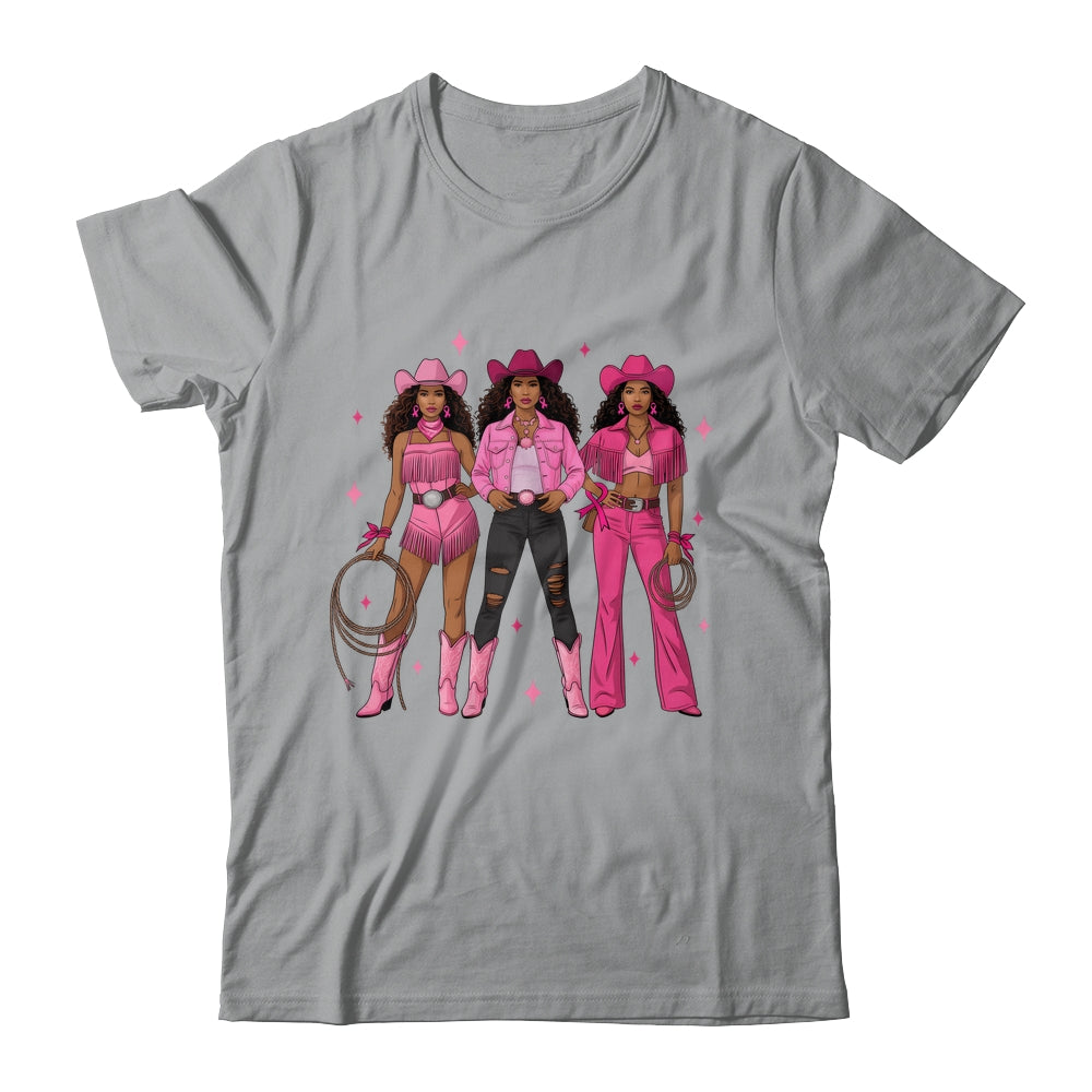 Breast Cancer Country Western Cowgirl In Pink Warrior Women Shirt & Sweatshirt | siriusteestore
