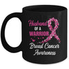 Breast Cancer Fighter Awareness Husband Of A Warrior Mug | siriusteestore