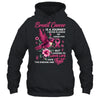 Breast Cancer Is A Journey I Never Planned Awareness Support Shirt & Hoodie | siriusteestore