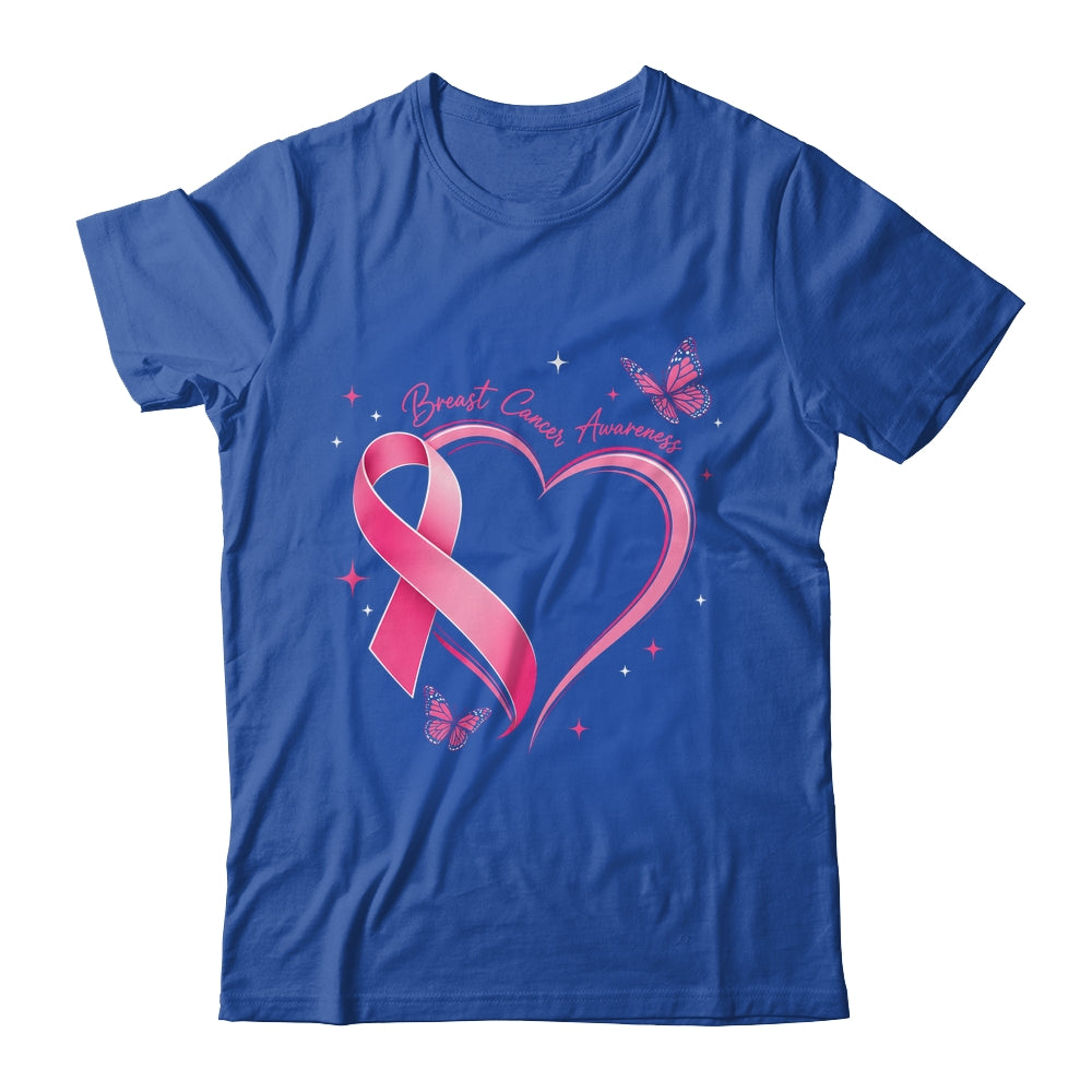 Breast Cancer Month Strong Pink Ribbon Heart Survivor Women Shirt & Hoodie | siriusteestore