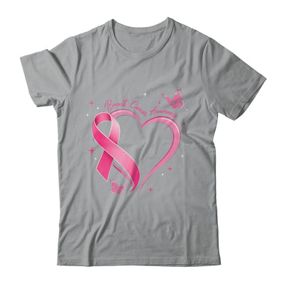 Breast Cancer Month Strong Pink Ribbon Heart Survivor Women Shirt & Hoodie | siriusteestore