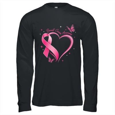 Breast Cancer Month Strong Pink Ribbon Heart Survivor Women Shirt & Hoodie | siriusteestore