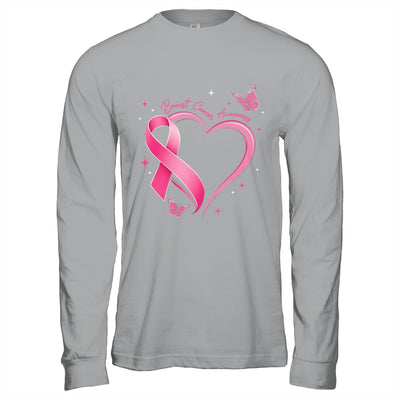Breast Cancer Month Strong Pink Ribbon Heart Survivor Women Shirt & Hoodie | siriusteestore