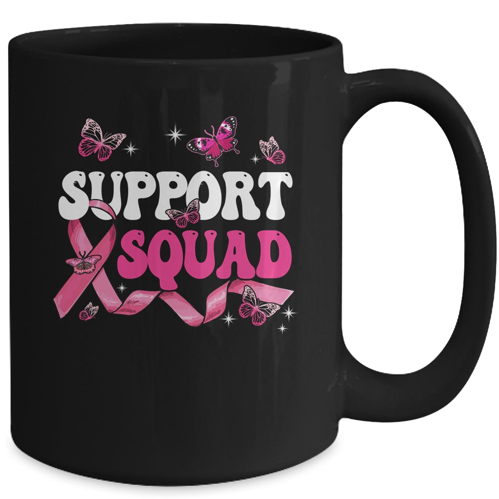 Breast Cancer Support Squad Breast Cancer Awareness Warrior Mug | siriusteestore