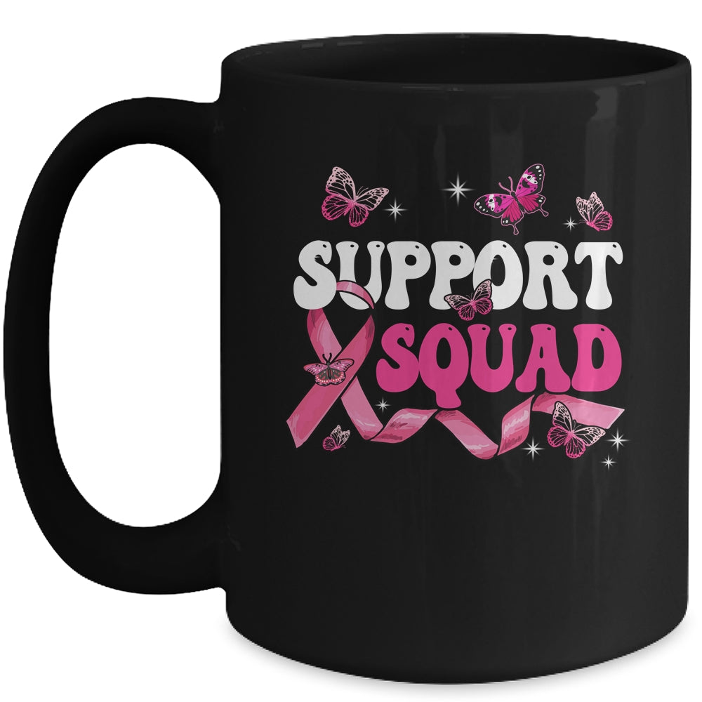 Breast Cancer Support Squad Breast Cancer Awareness Warrior Mug | siriusteestore