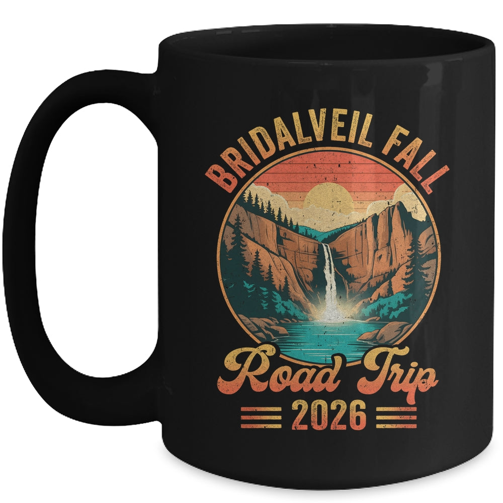 Bridalveil Fall Road Trip 2026 Summer Vacation Family Matching Mug | siriusteestore