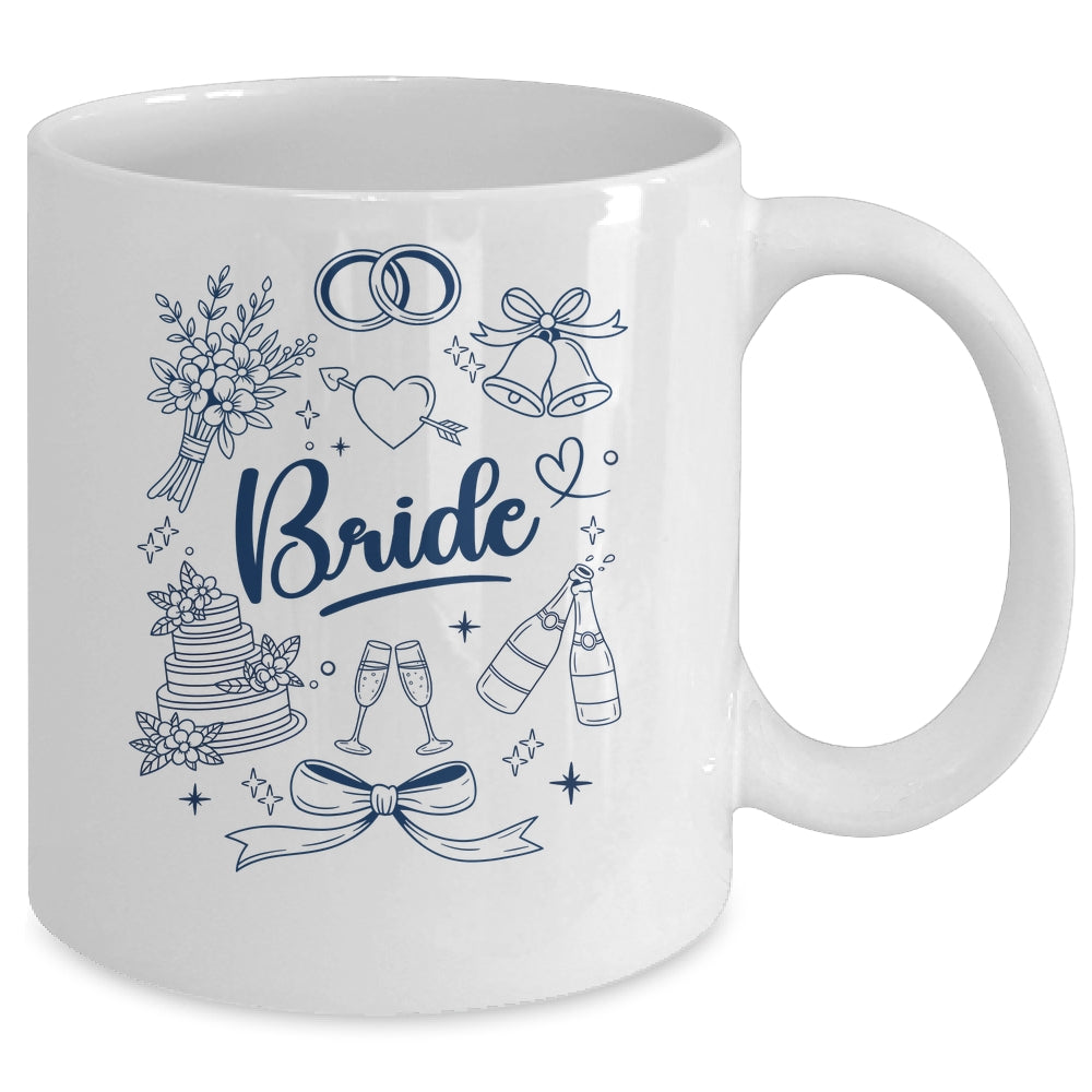 Bride Future Mrs Bow Bridal Party Wedding Bachelorette Mug | siriusteestore