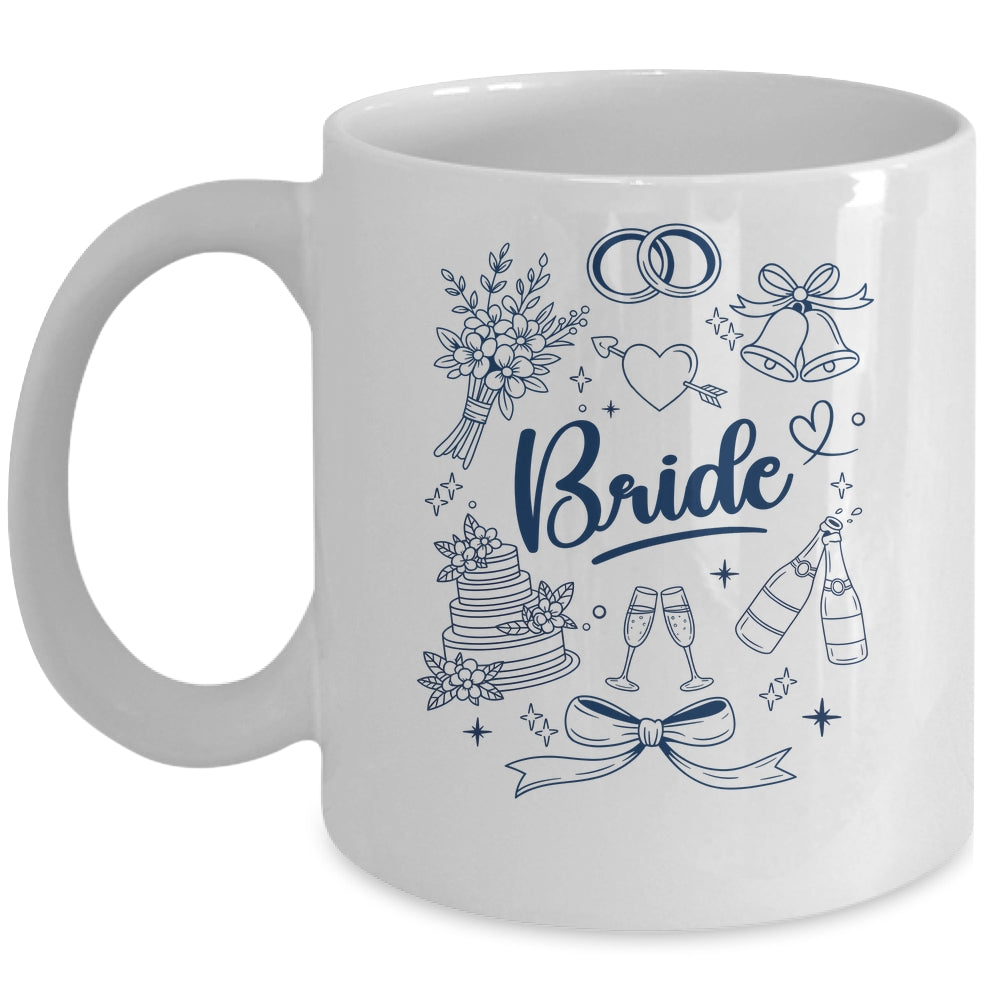 Bride Future Mrs Bow Bridal Party Wedding Bachelorette Mug | siriusteestore