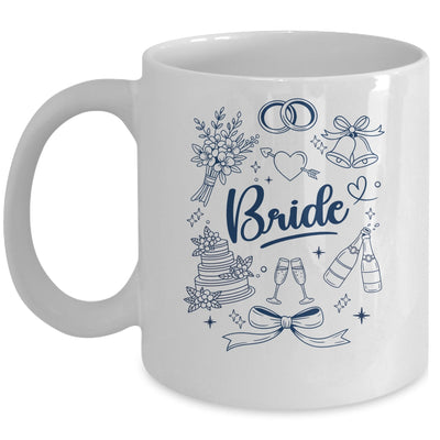 Bride Future Mrs Bow Bridal Party Wedding Bachelorette Mug | siriusteestore