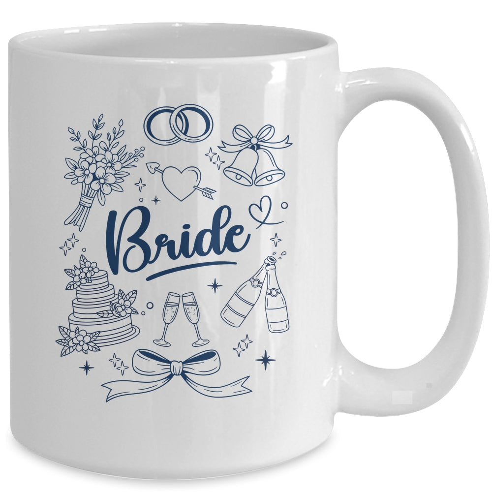 Bride Future Mrs Bow Bridal Party Wedding Bachelorette Mug | siriusteestore