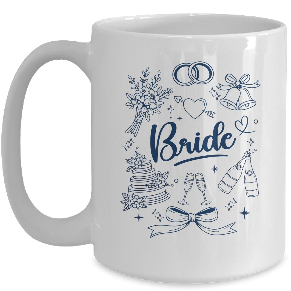 Bride Future Mrs Bow Bridal Party Wedding Bachelorette Mug | siriusteestore