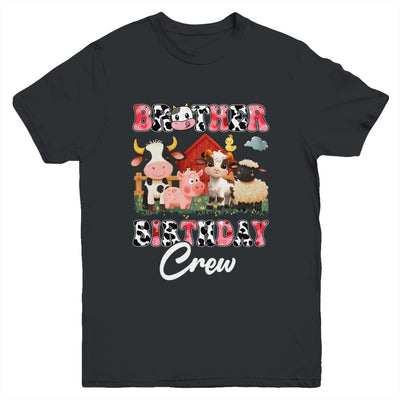 Brother Birthday Crew Farm Cow Birthday Boy Girl Family Youth Shirt | siriusteestore