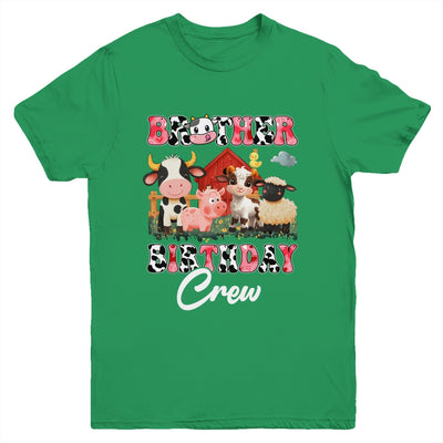 Brother Birthday Crew Farm Cow Birthday Boy Girl Family Youth Shirt | siriusteestore