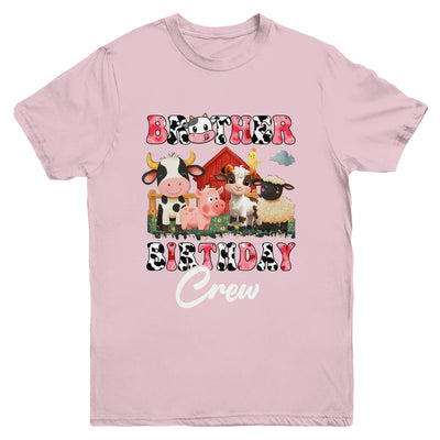Brother Birthday Crew Farm Cow Birthday Boy Girl Family Youth Shirt | siriusteestore