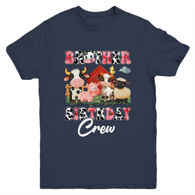 Brother Birthday Crew Farm Cow Birthday Boy Girl Family Youth Shirt | siriusteestore