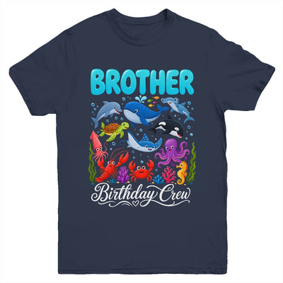 Brother Birthday Crew Ocean Animals Birthday Under Sea Youth Shirt | siriusteestore