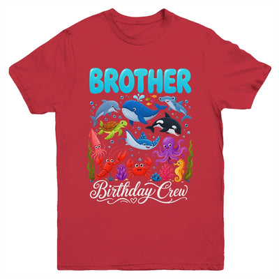 Brother Birthday Crew Ocean Animals Birthday Under Sea Youth Shirt | siriusteestore