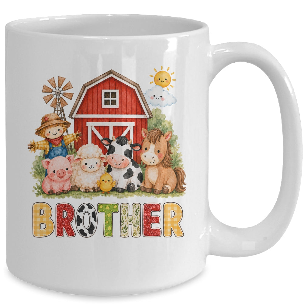 Brother Farm Cow 1St Birthday Girl Boy Matching Family Mug | siriusteestore