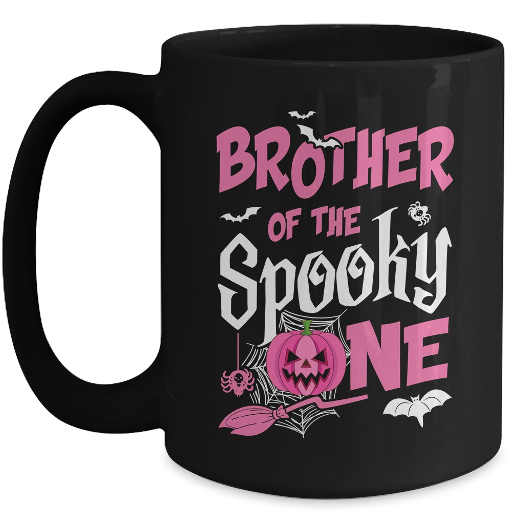 Brother Halloween 1st Birthday Girl Matching Family Spooky Mug | siriusteestore
