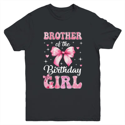 Brother Of Birthday Girl Coquette Bow Matching Family Youth Shirt | siriusteestore