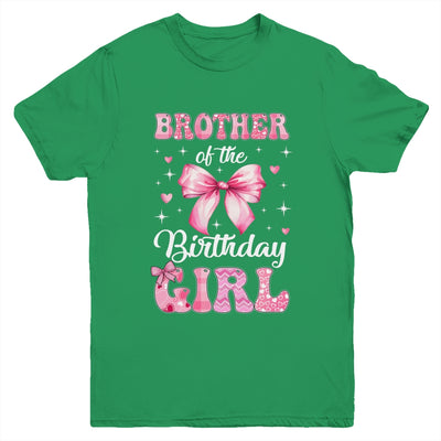 Brother Of Birthday Girl Coquette Bow Matching Family Youth Shirt | siriusteestore