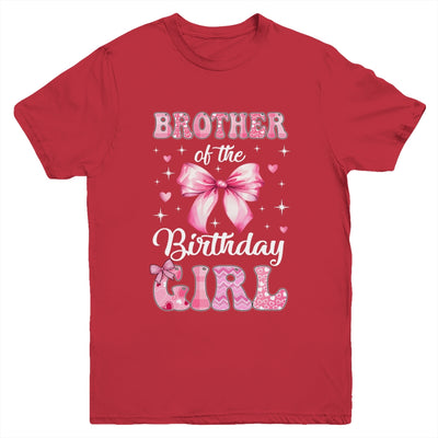 Brother Of Birthday Girl Coquette Bow Matching Family Youth Shirt | siriusteestore