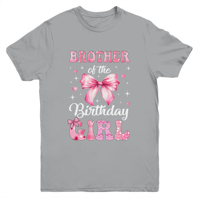 Brother Of Birthday Girl Coquette Bow Matching Family Youth Shirt | siriusteestore