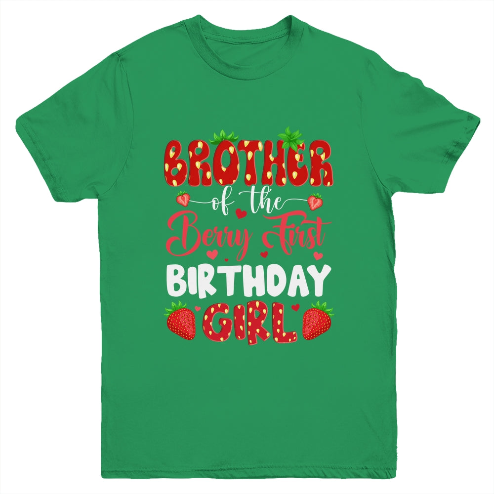 Brother Of The Berry First Birthday Of Girl Strawberry Youth Shirt | siriusteestore