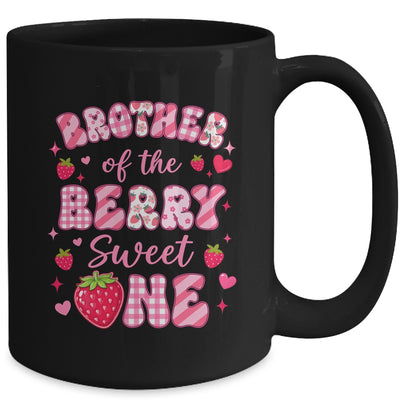 Brother Of The Berry Sweet One Strawberry First Birthday Mug | siriusteestore