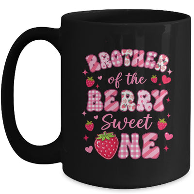 Brother Of The Berry Sweet One Strawberry First Birthday Mug | siriusteestore