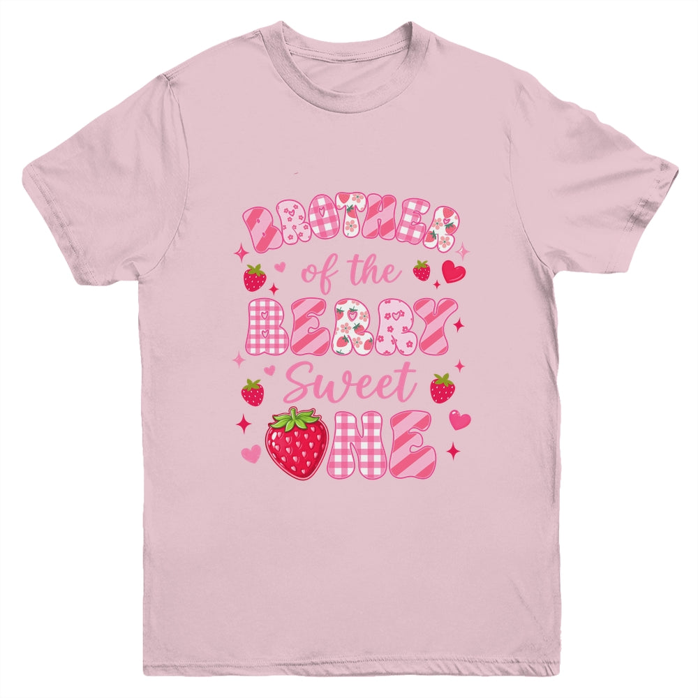 Brother Of The Berry Sweet One Strawberry First Birthday Youth Shirt | siriusteestore