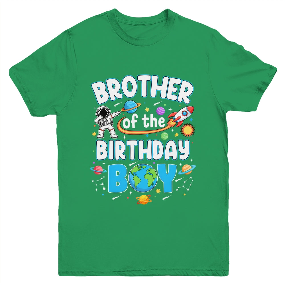 Brother Of The Birthday Boy Astronaut Family Space Planets Youth Shirt | siriusteestore