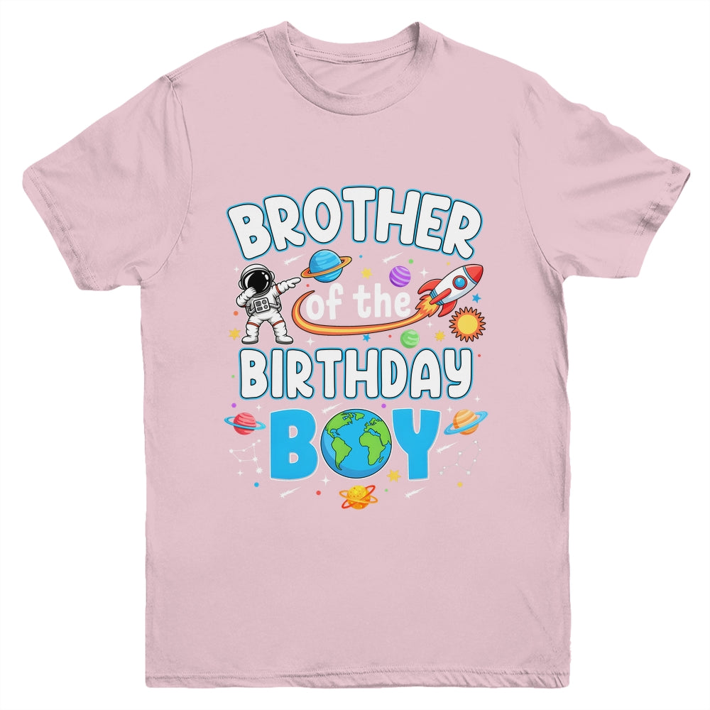 Brother Of The Birthday Boy Astronaut Family Space Planets Youth Shirt | siriusteestore