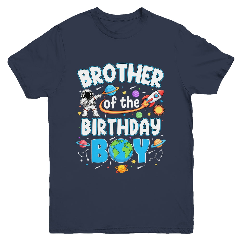 Brother Of The Birthday Boy Astronaut Family Space Planets Youth Shirt | siriusteestore