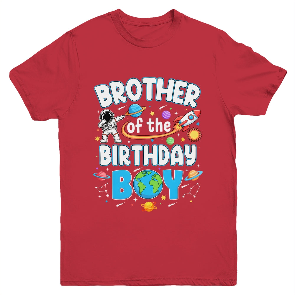 Brother Of The Birthday Boy Astronaut Family Space Planets Youth Shirt | siriusteestore
