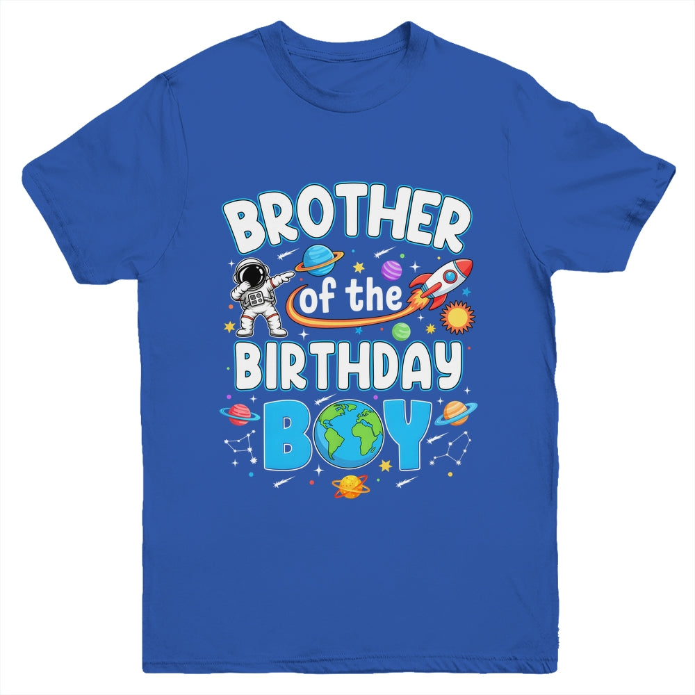 Brother Of The Birthday Boy Astronaut Family Space Planets Youth Shirt | siriusteestore