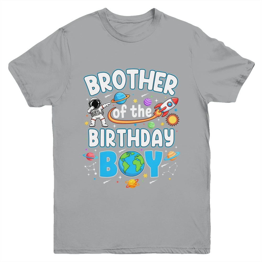 Brother Of The Birthday Boy Astronaut Family Space Planets Youth Shirt | siriusteestore
