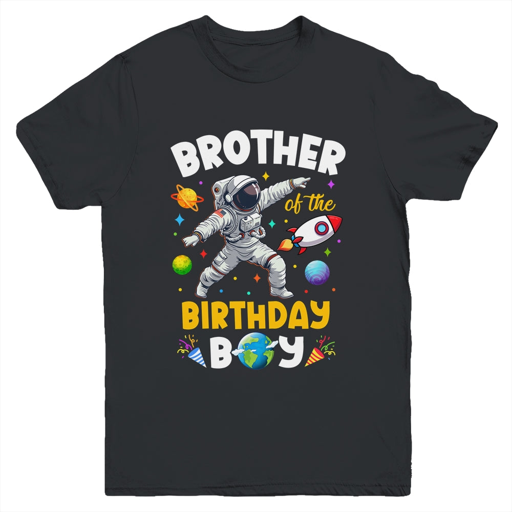 Brother Of The Birthday Boy Astronaut Outer Space Birthday Youth Shirt | siriusteestore