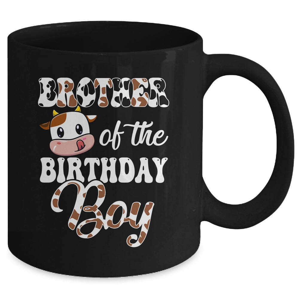Brother Of The Birthday Boy Cow Farm 1st Birthday Boy Mug | siriusteestore